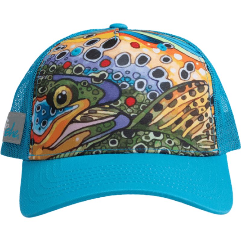 Fishe Women's Unbound Brown Abstract Trucker Hat - Women's Athletic Hats And Accessories at Academy Sports