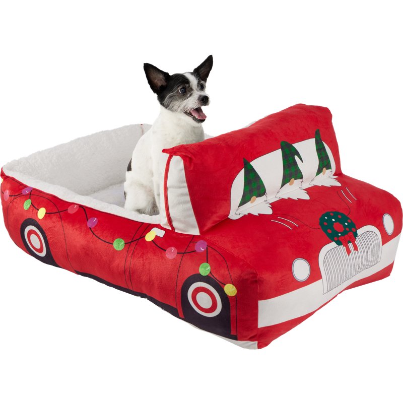 Magellan Outdoors Pick-Up Truck Dog Bed Red/Pink - Pet Shelters/Bedding/Carr at Academy Sports