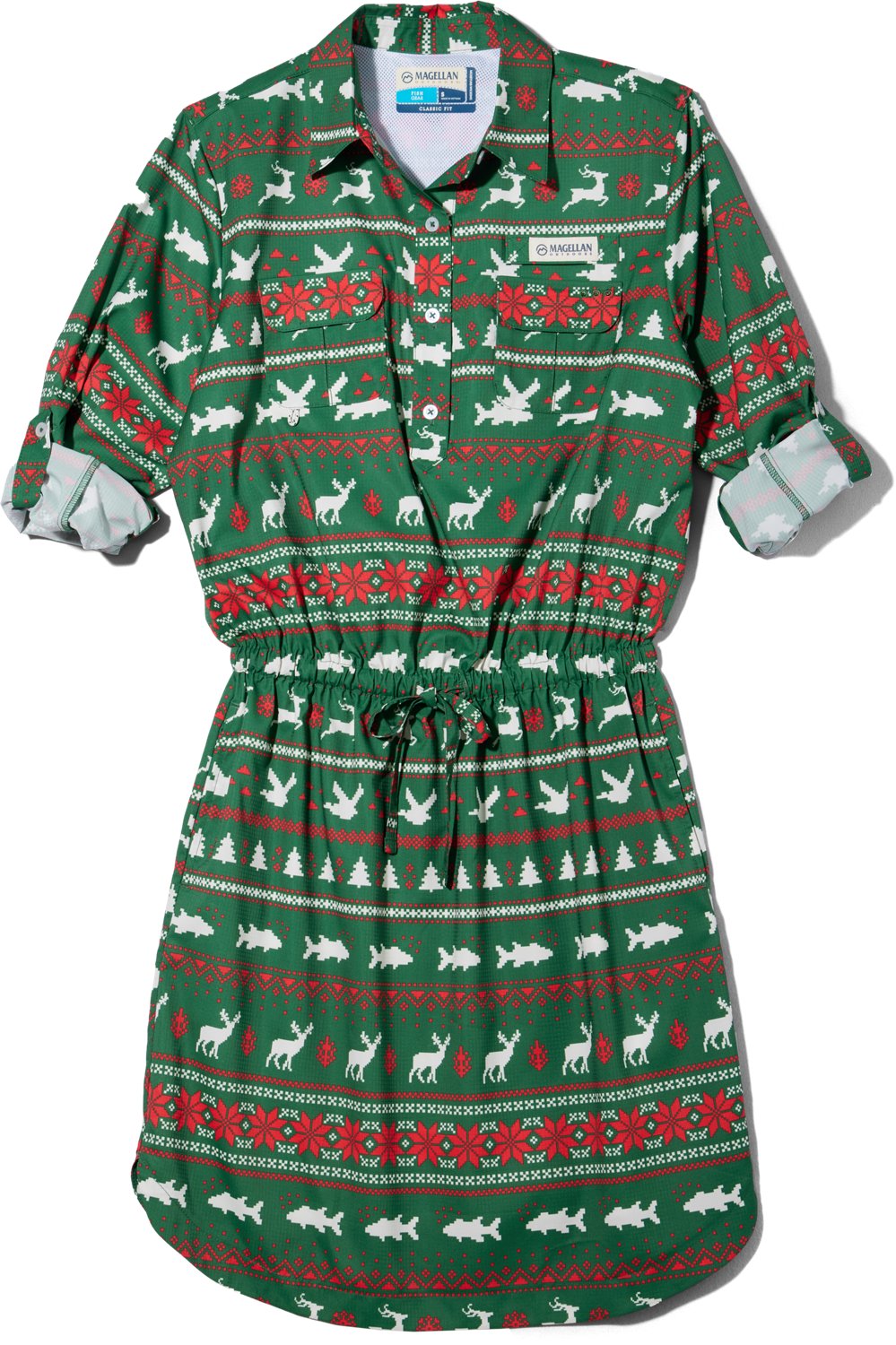 Magellan Outdoors Women's Holiday Long Sleeve Fishing Dress - view number 2