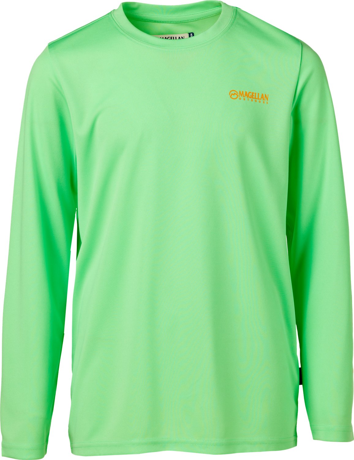 Magellan Outdoors Boys' FishGear Casting Crew Fish Print Long Sleeve T-shirt                                                     - view number 2