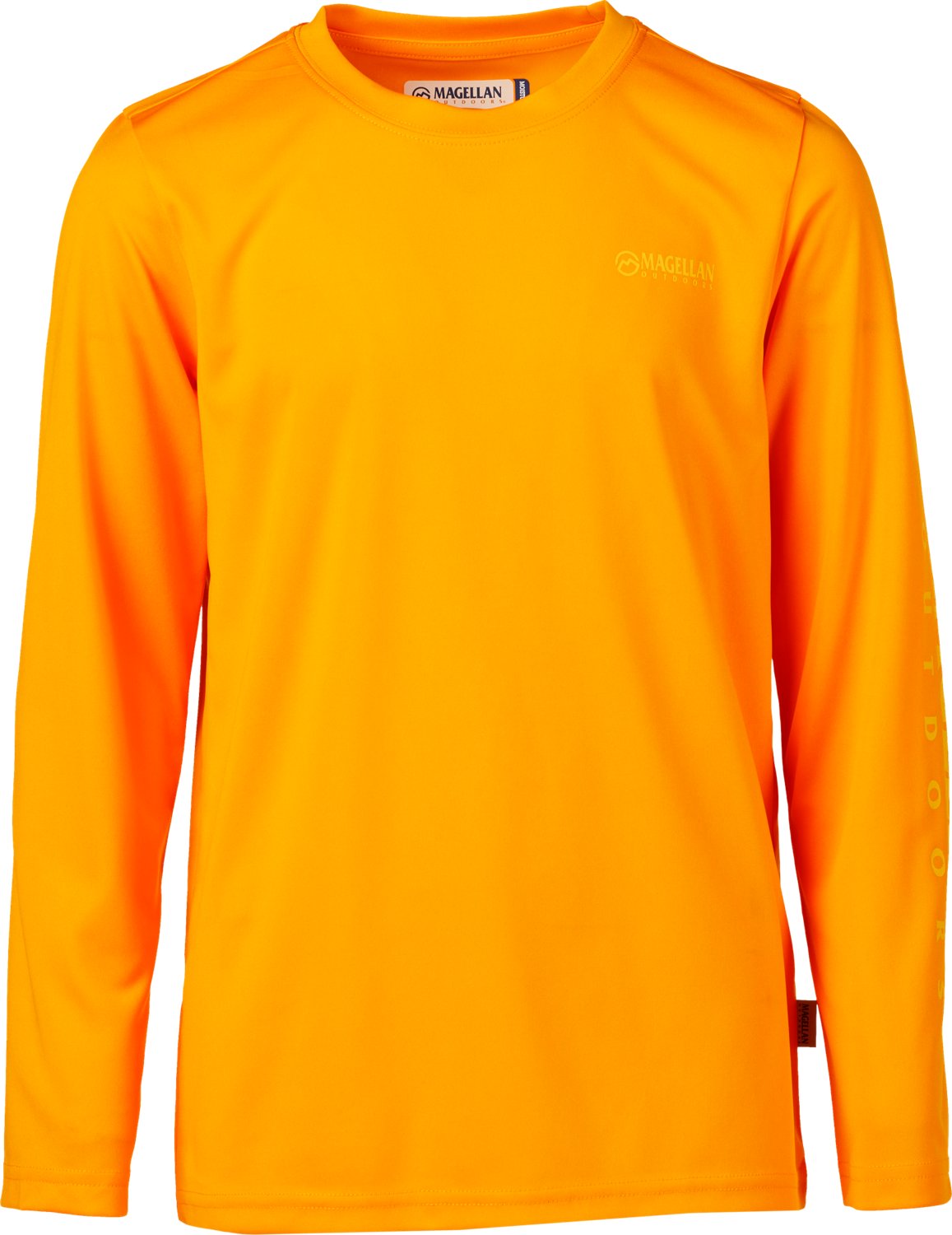 Magellan Outdoors Boys' FishGear Casting Crew Fish Print Long Sleeve T-shirt                                                     - view number 2