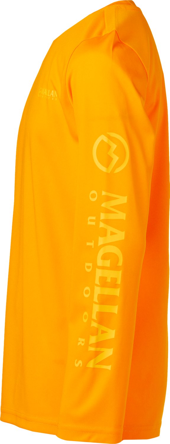 Magellan Outdoors Boys' FishGear Casting Crew Fish Print Long Sleeve T-shirt                                                     - view number 3