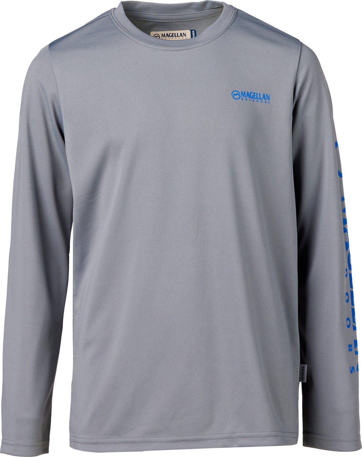 Magellan Outdoors Boys' FishGear Casting Crew Fish Print Long Sleeve T-shirt                                                     - view number 2