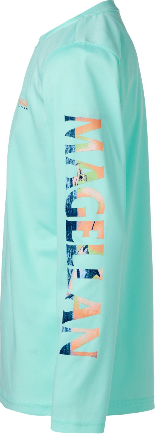 Magellan Outdoors Boys' Casting Crew Print Logo Fishing T-shirt - view number 5