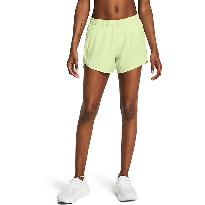 Under Armour Women's Fly By Shorts Retro Green/Retro Green/Reflective, X-Large - Women's Running Btms at Academy Sports