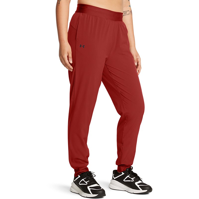 Women's Under Armour Rival Woven Pants Color: Earthen Orange Size: MEDIUM