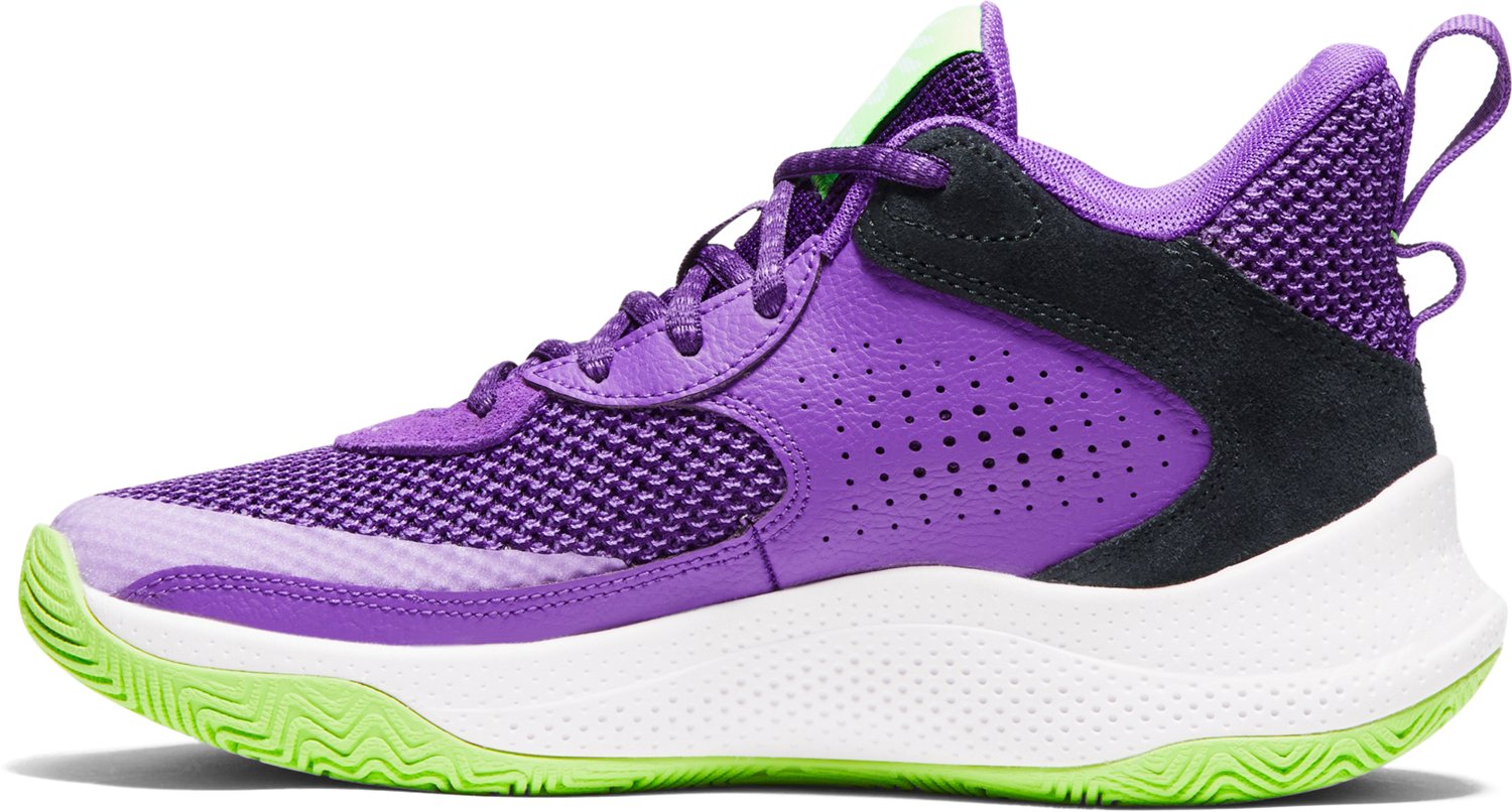 Under Armour Kids Curry 3Z Suede Basketball Shoes Academy