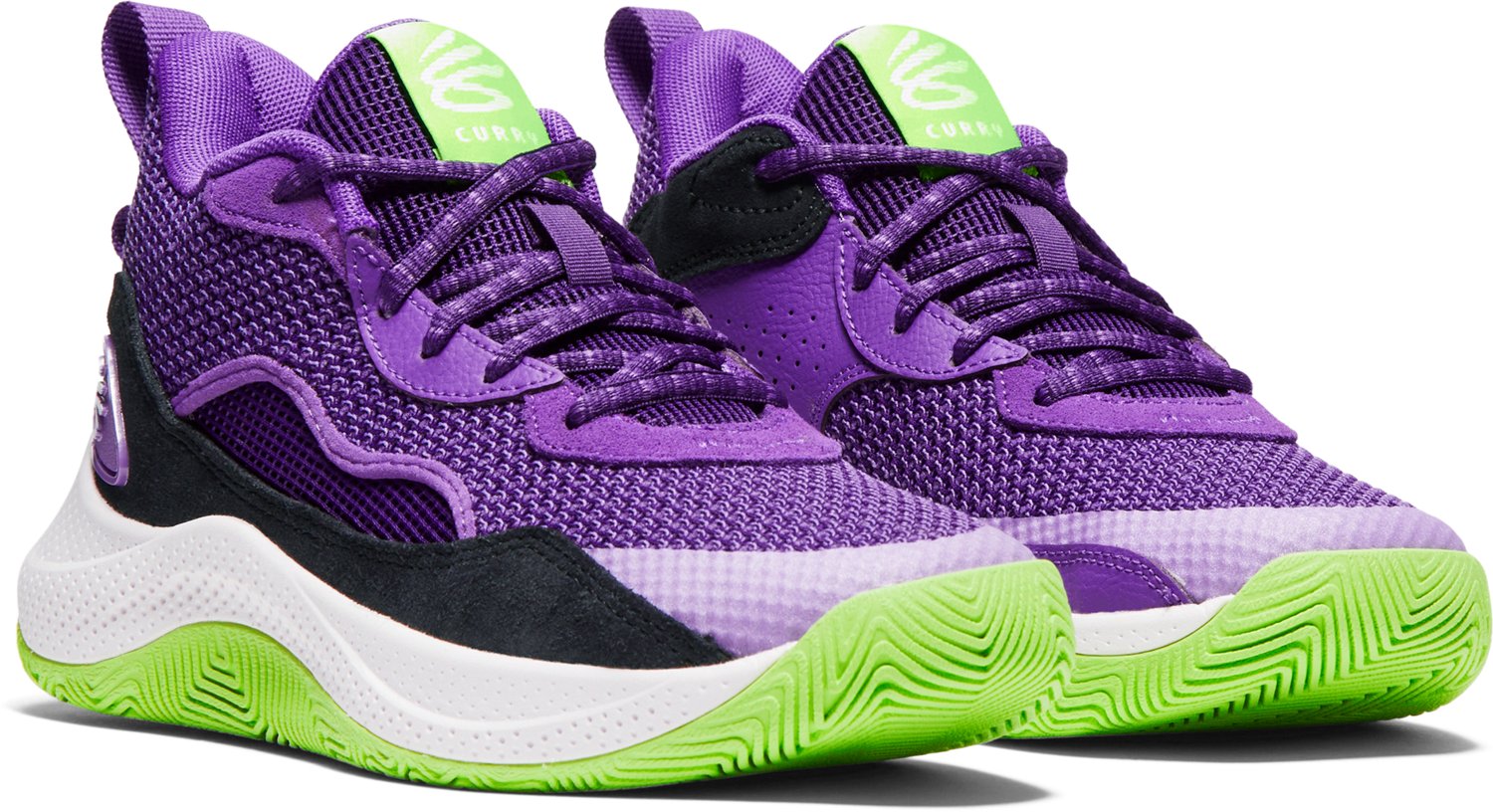 Under Armour Kids Curry 3Z Suede Basketball Shoes Academy