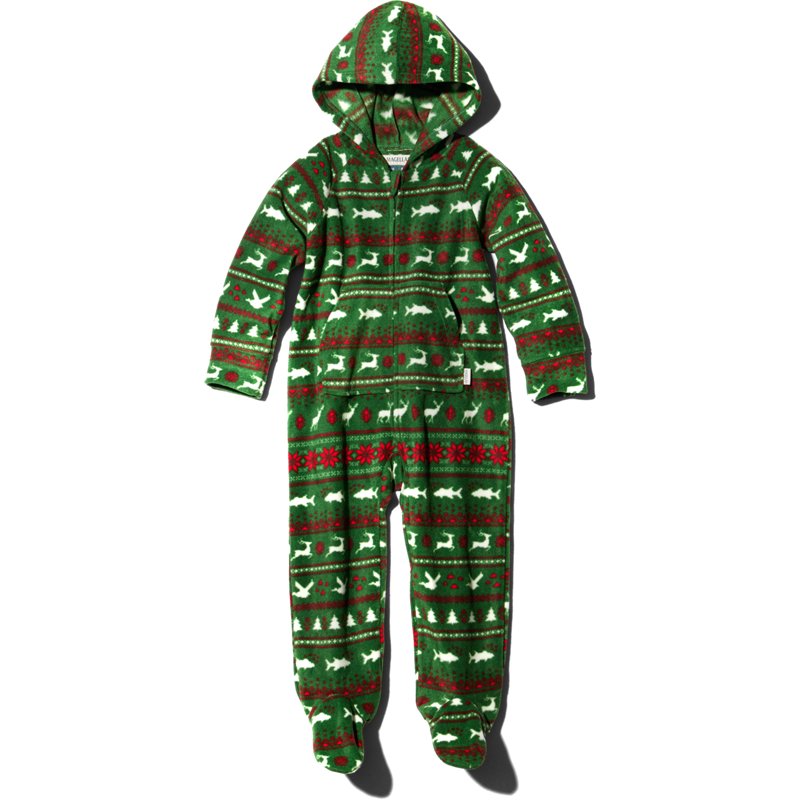 Magellan Outdoors Toddlers' Holiday Hooded Long Sleeve Onesie Fair Isle, 3 Toddler - Boy's Athletic Tops at Academy Sports