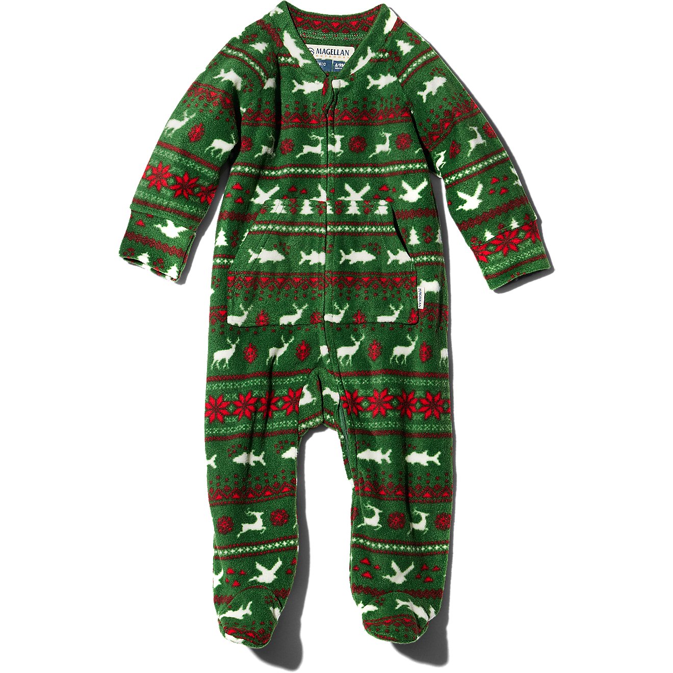 ONE-PIECE HOLIDAY PYJAMA IN BRUSHED POLYESTER, BABY ONE-PIECE HOLIDAY PYJAMA IN BRUSHED POLYESTER, BABY