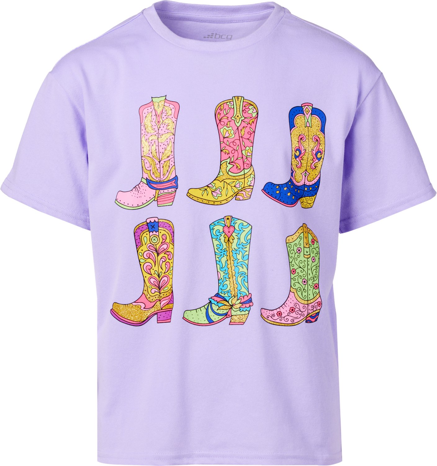 BCG Girls' Lifestyle Cotton Boxy Western Graphic T-shirt                                                                         - view number 1