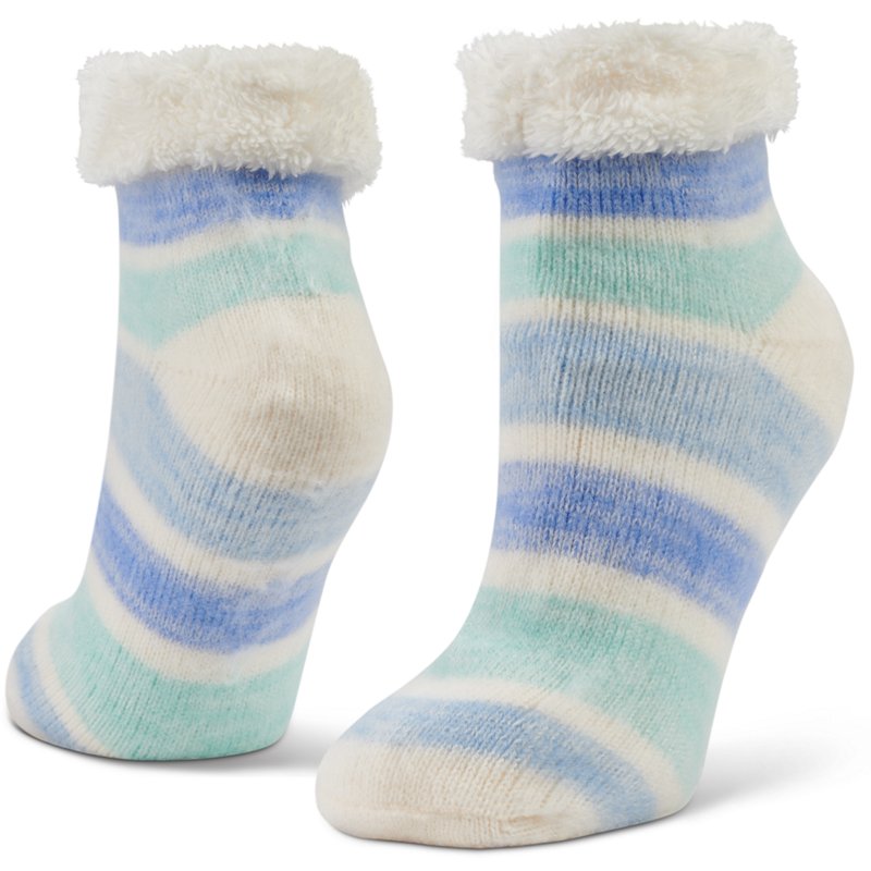 Magellan Outdoors Women's Brushed Stripe Quarter Socks Blue, Medium - Western And Thermal Socks at Academy Sports