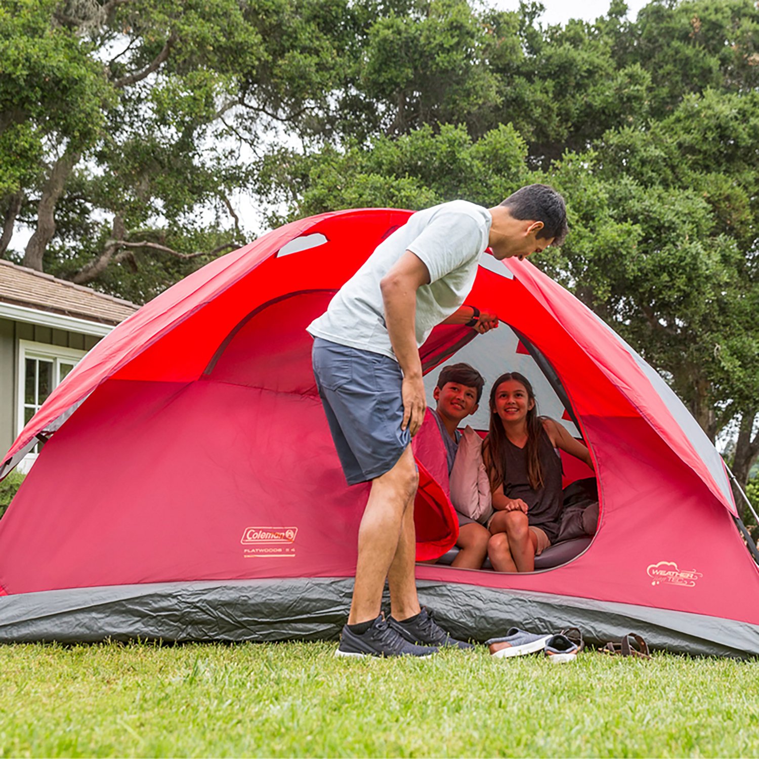 Coleman Flatwoods II 4-Person Lightweight Dome Camping Tent                                                                      - view number 7