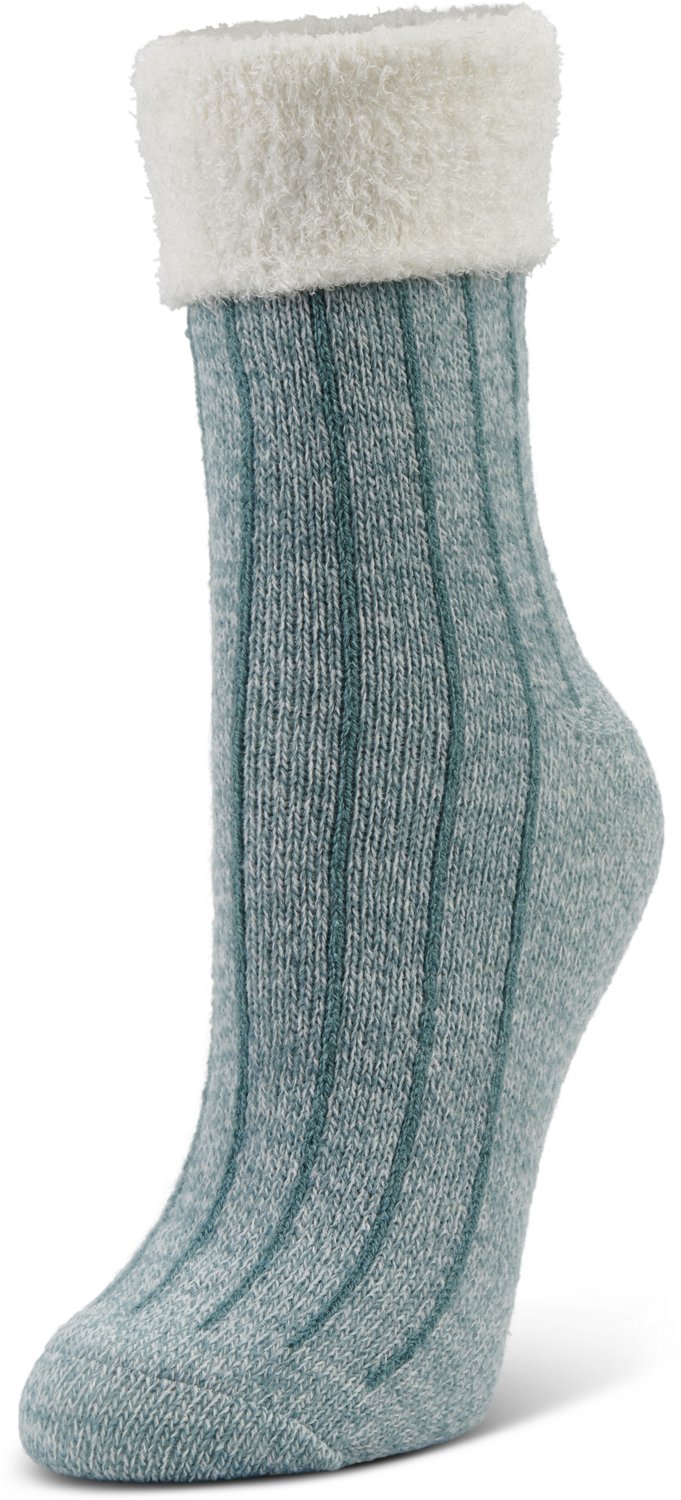 Magellan Outdoors Women's Foldover Marled Rib Crew Socks                                                                         - view number 2