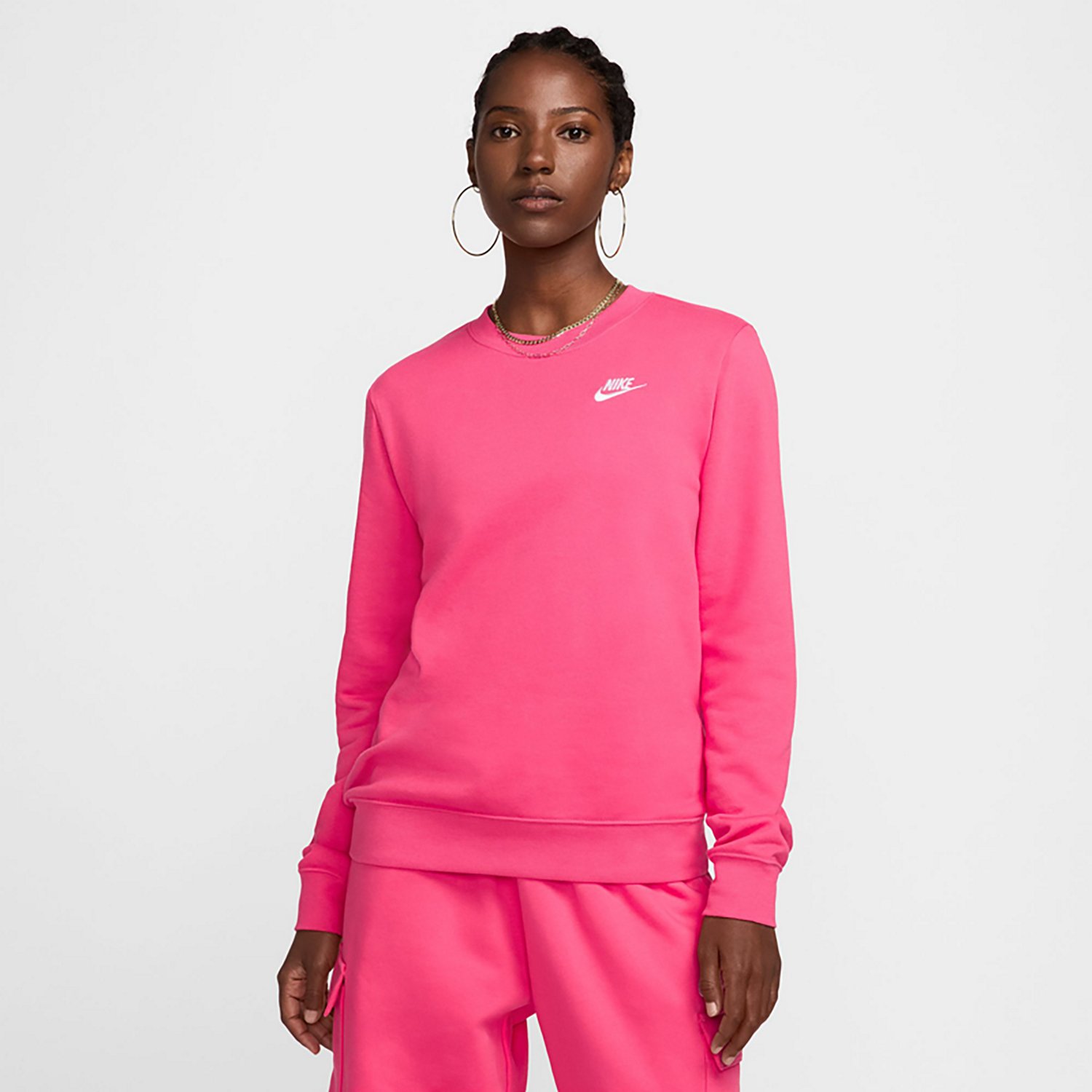 Nike round neck top pullover sweatshirt best sale