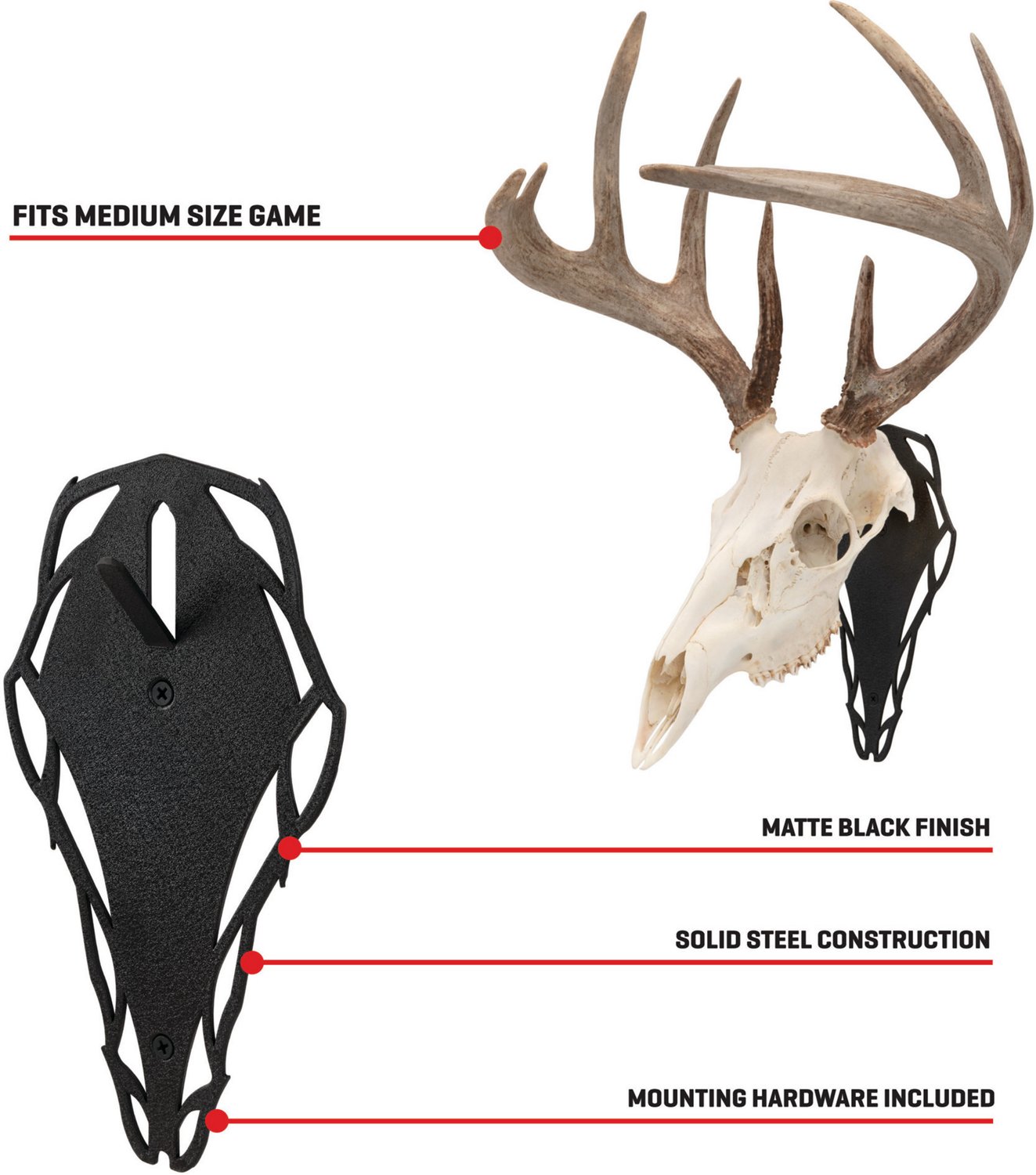 Allen Company EZ Mount Silhouette Skull Peg                                                                                      - view number 3