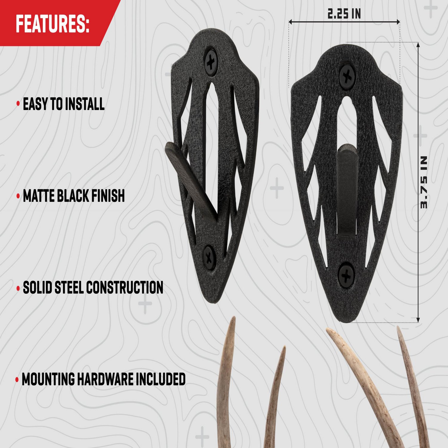 Allen Company EZ Mount Skull Peg Hook