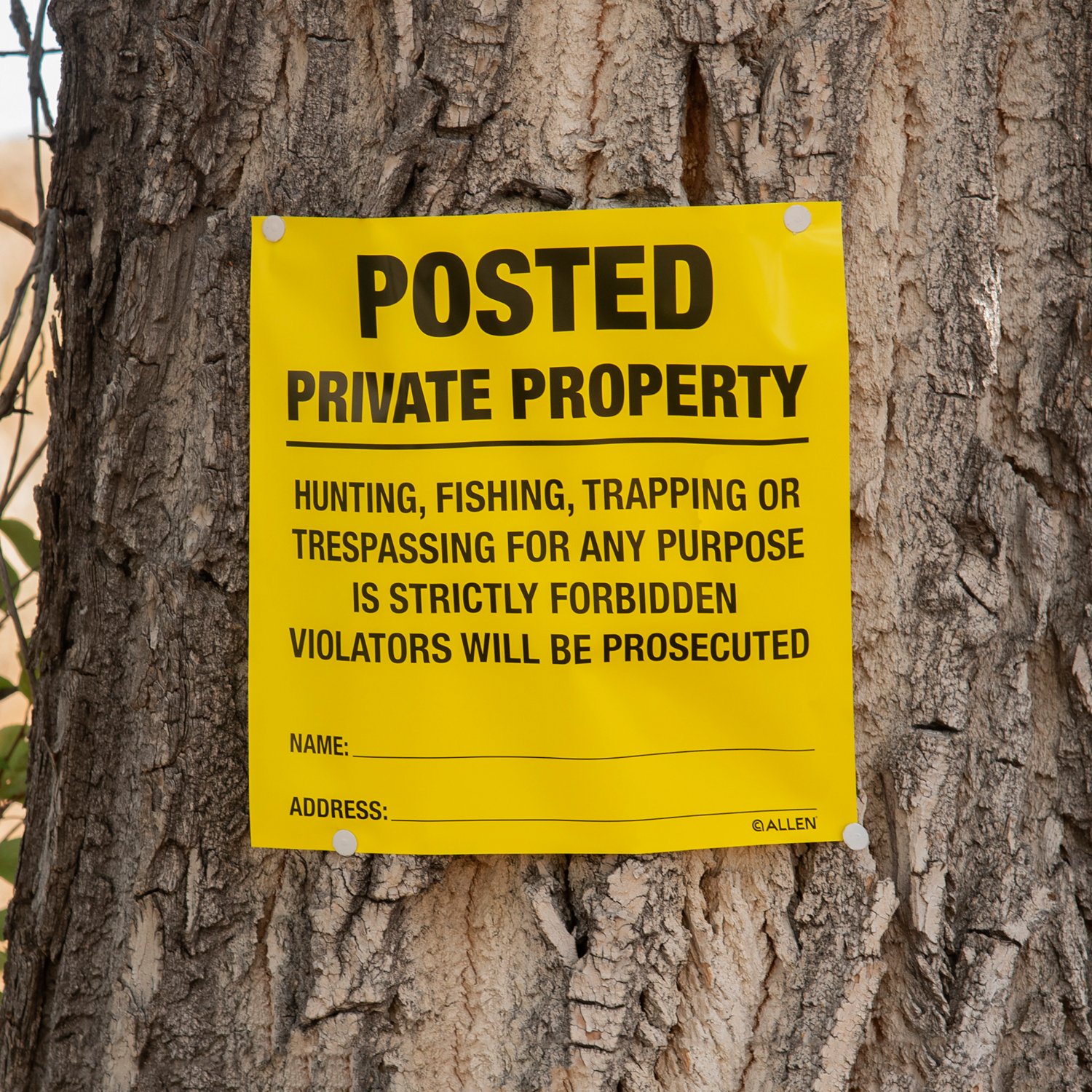 Allen Company Posted No Trespassing Signs 12-Pack                                                                                - view number 3