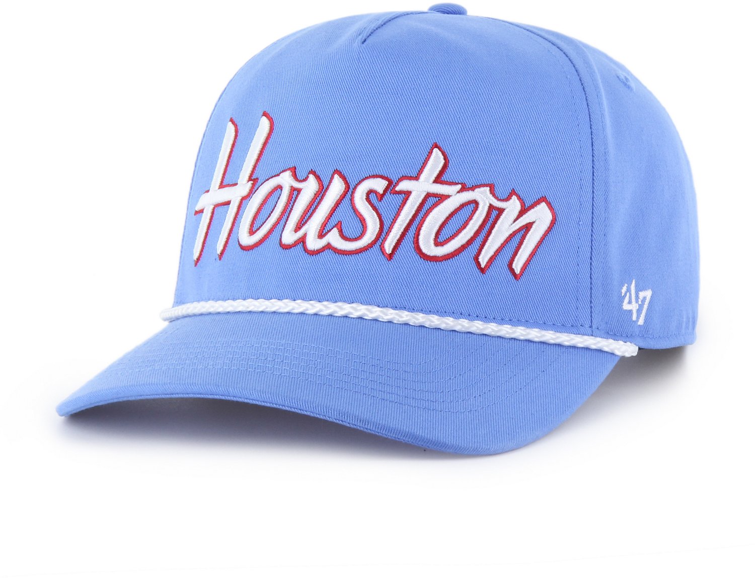47 University of Houston Blue School Script Overhand Hitch with Rope Cap