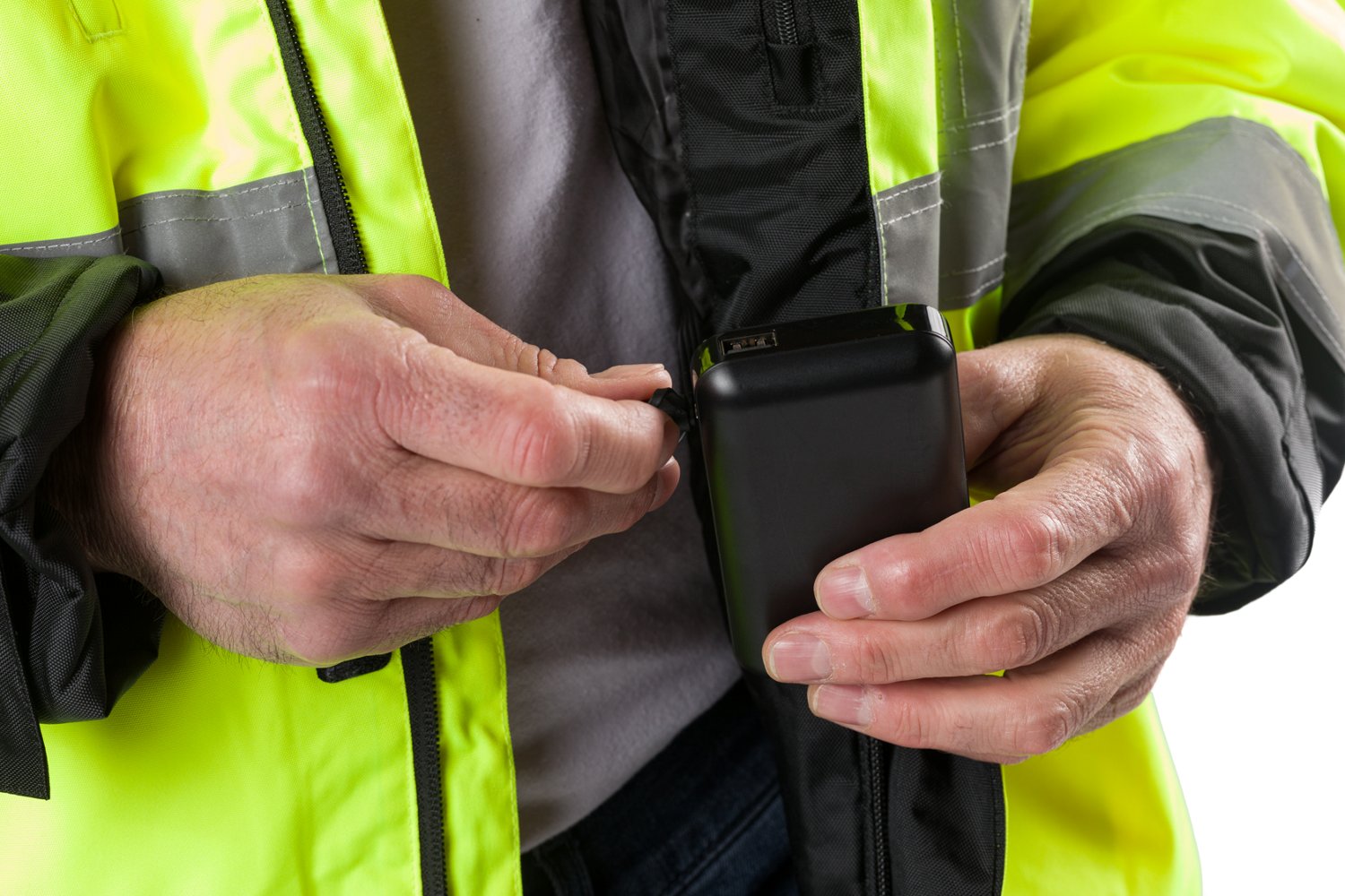 Gobi Heat Men's Flash 5-Zone Heated Hi Vis Jacket - view number 3