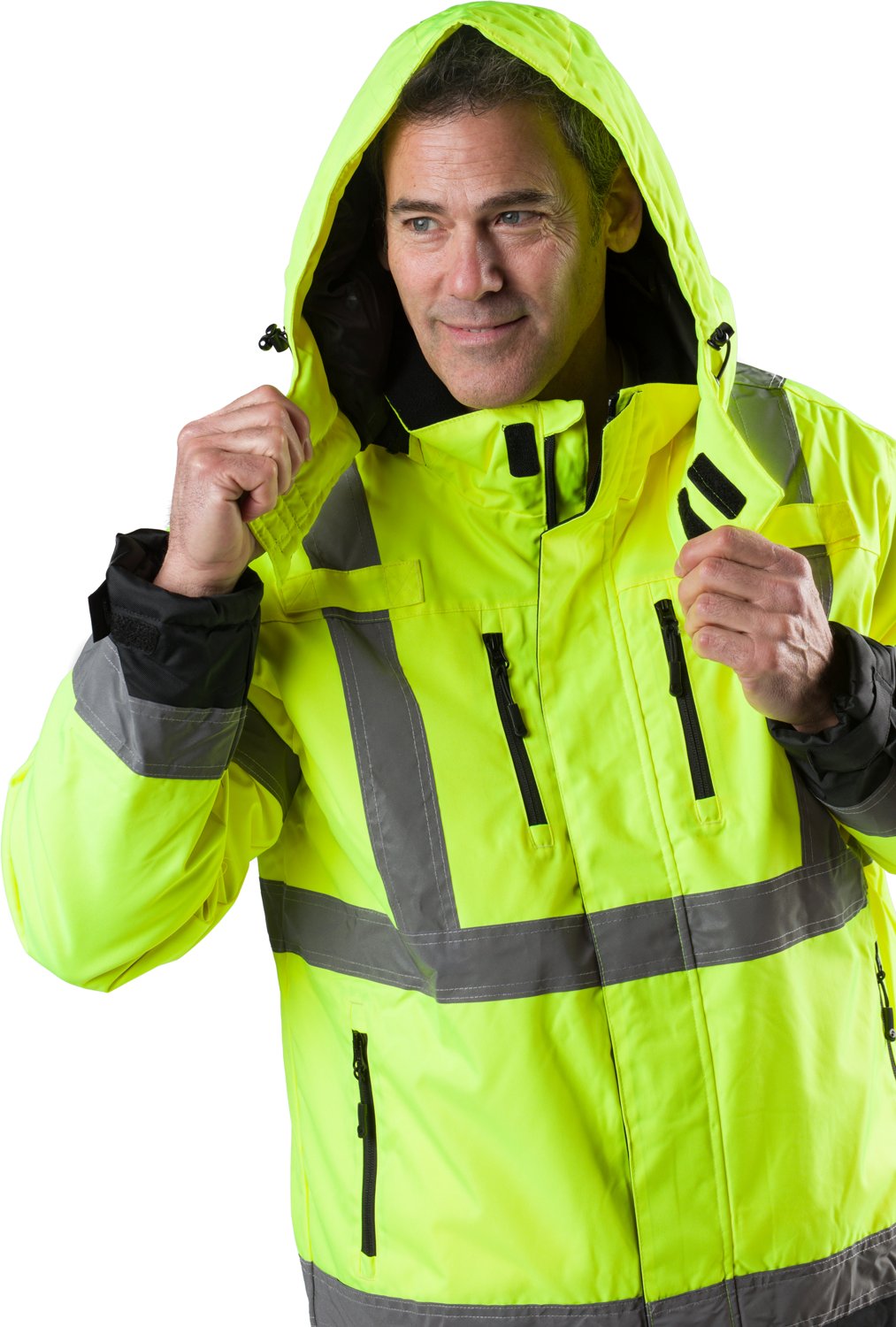 Gobi Heat Men's Flash 5-Zone Heated Hi Vis Jacket - view number 4
