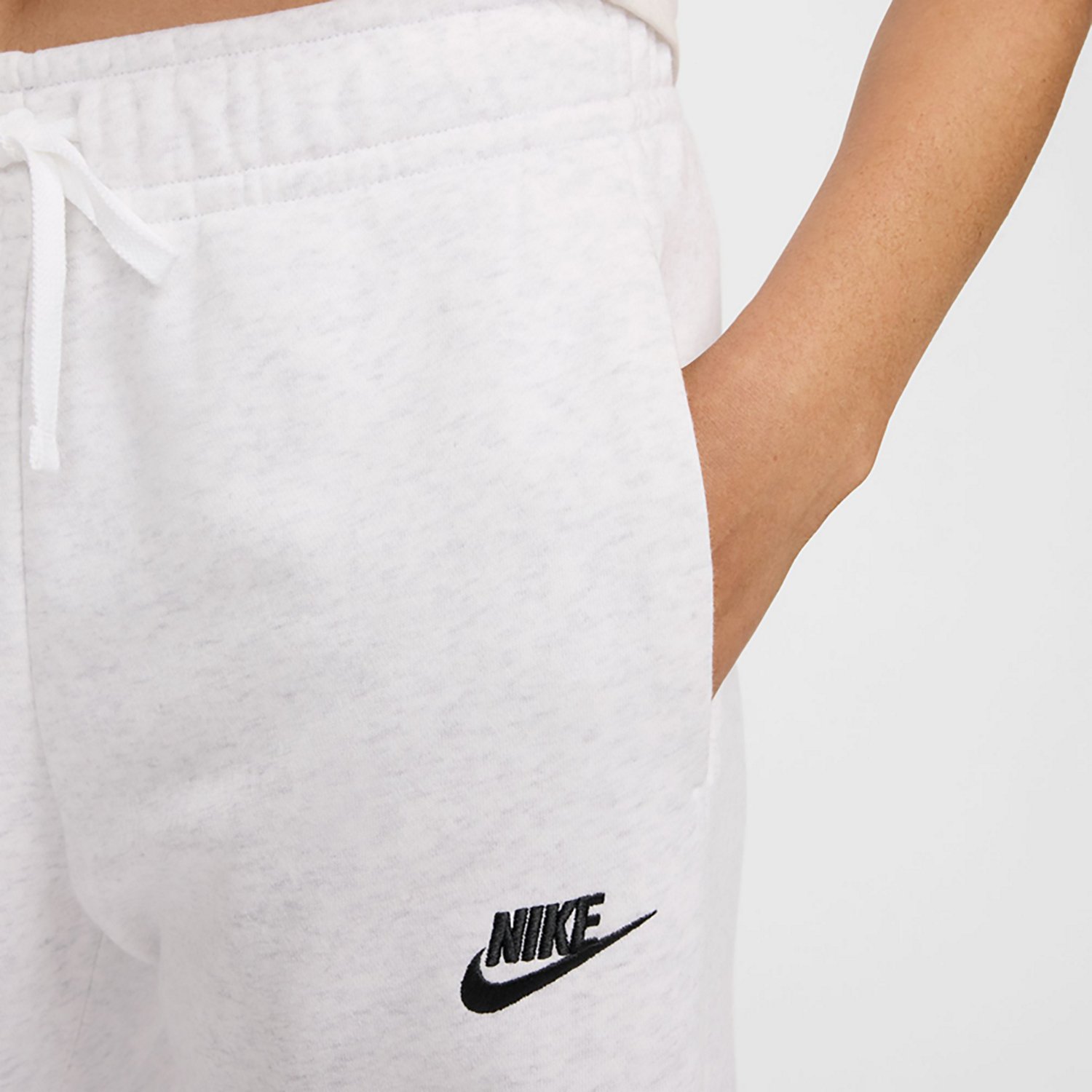 Nike Women's Sportswear Club Fleece Mid-Rise Wide-Leg Sweatpants - view number 3