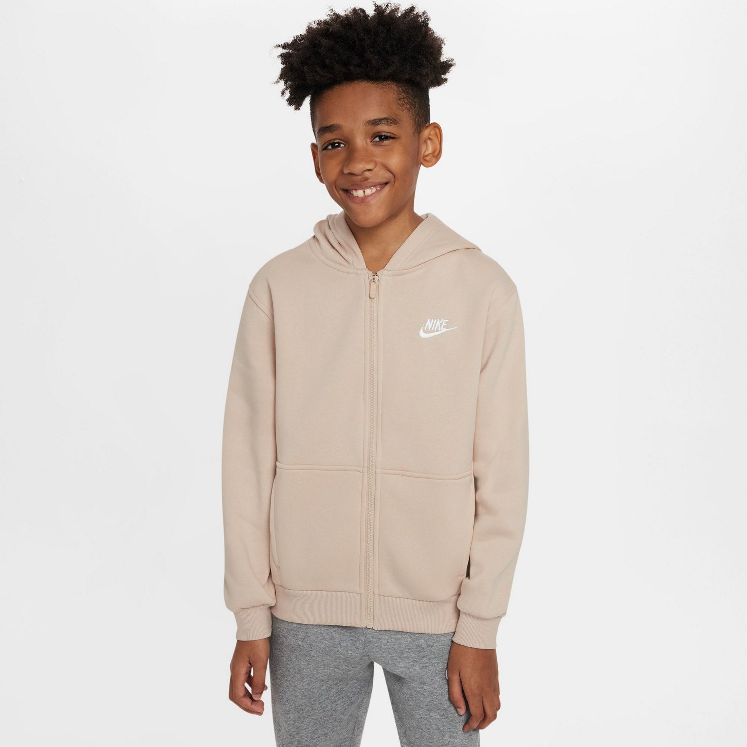 Nike Boys Sportswear Club Fleece Full Zip Hoodie Academy