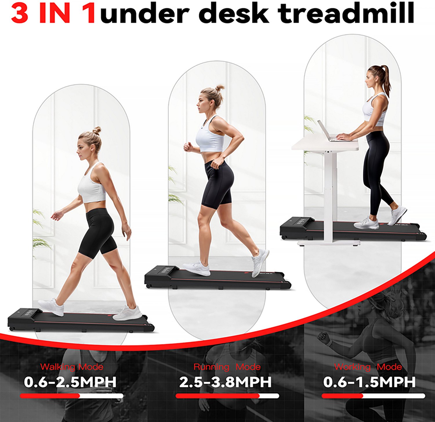 Sperax Walking Pad Under Desk Treadmill                                                                                          - view number 2