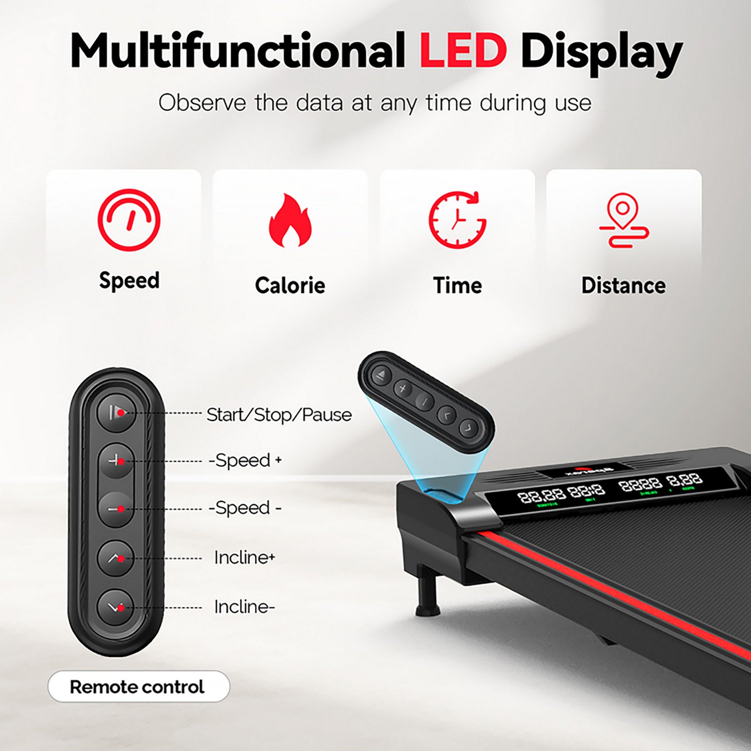 Sperax YS1 Walking Pad Treadmill with Auto Incline - view number 4