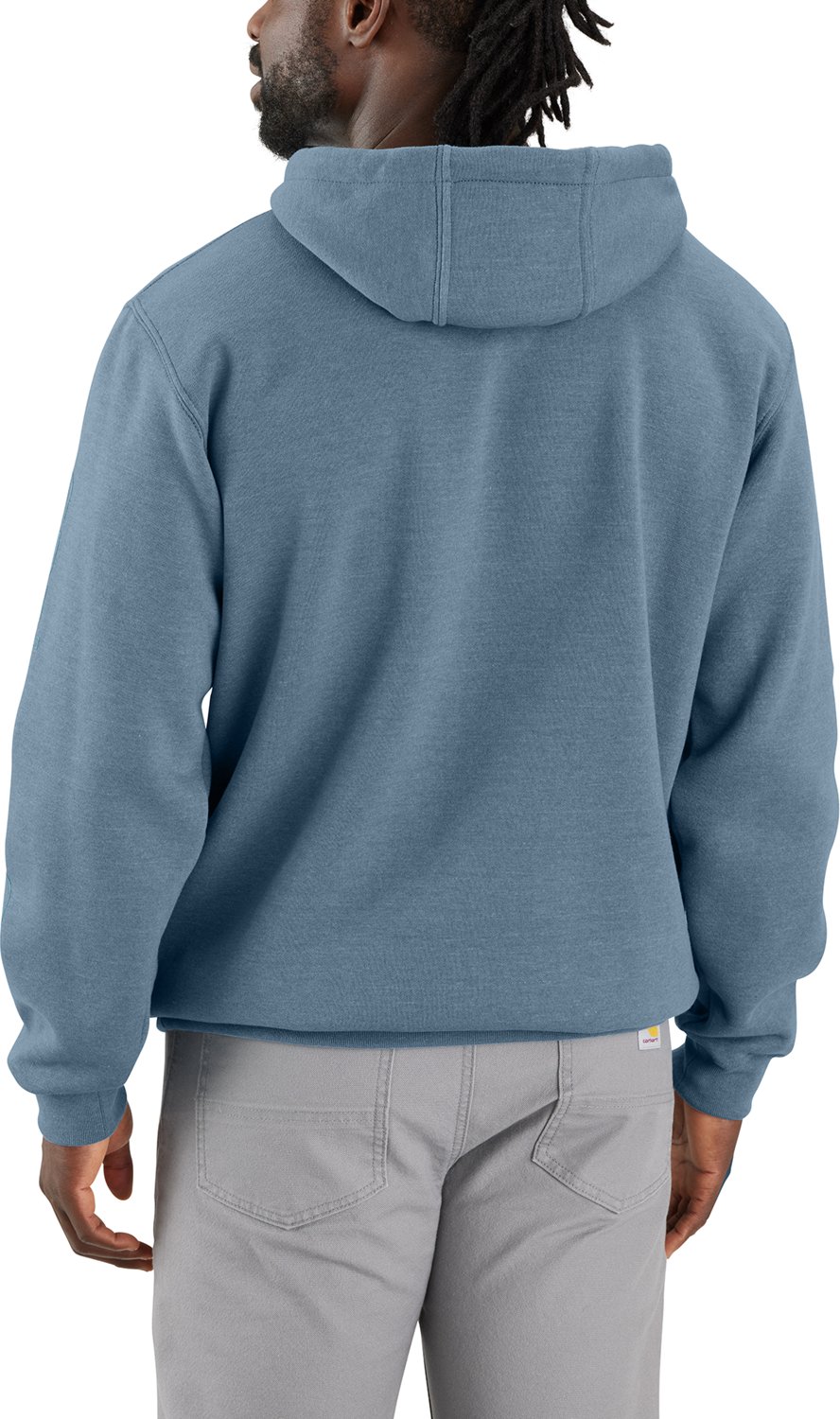 Carhartt Men's Loose Fit Midweight Signature Sleeve Logo Hooded Sweatshirt - view number 3