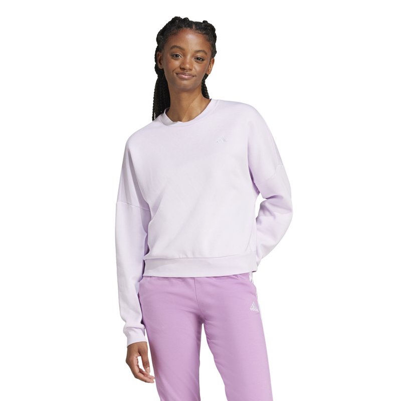 adidas Women's Essentials Feel Cozy Sweatshirt Light Purple, Large - Women's Athletic Fleece at Academy Sports