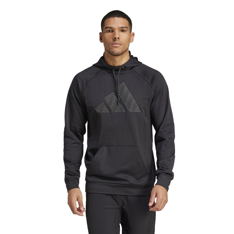 adidas Men's Game & Go Training Big Logo Hoodie Black, X-Large - Men's Athletic Fleece at Academy Sports