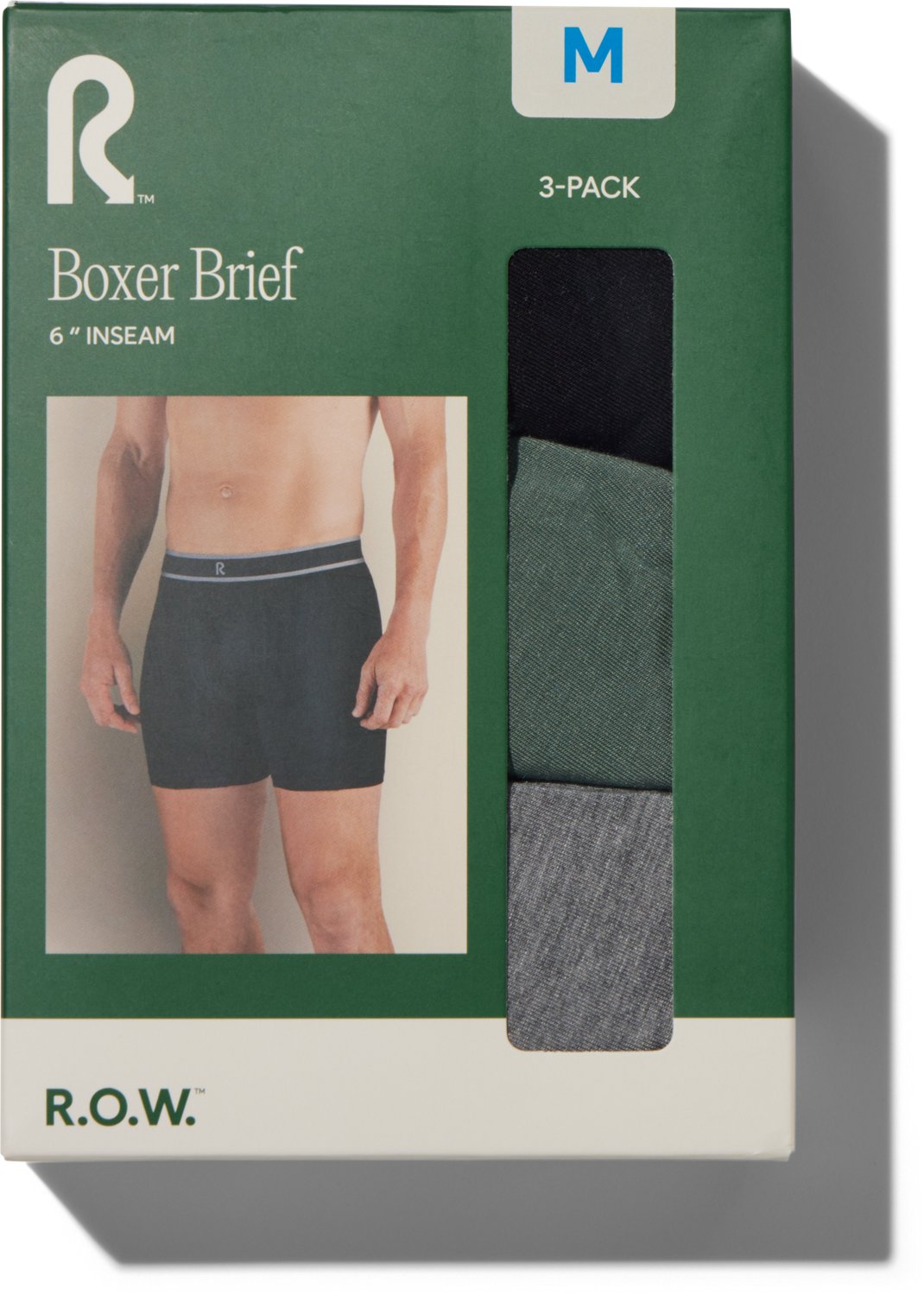 R.O.W. Men's Comfort Underwear 6 in