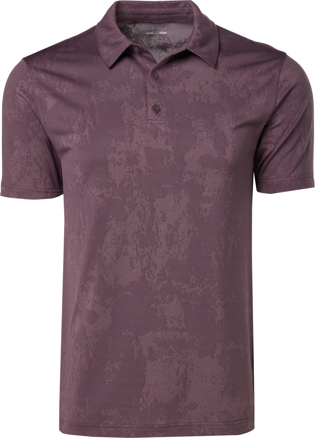 BCG Men's Golf Turbo Splash Jacquard Short Sleeve Polo Shirt                                                                     - view number 1
