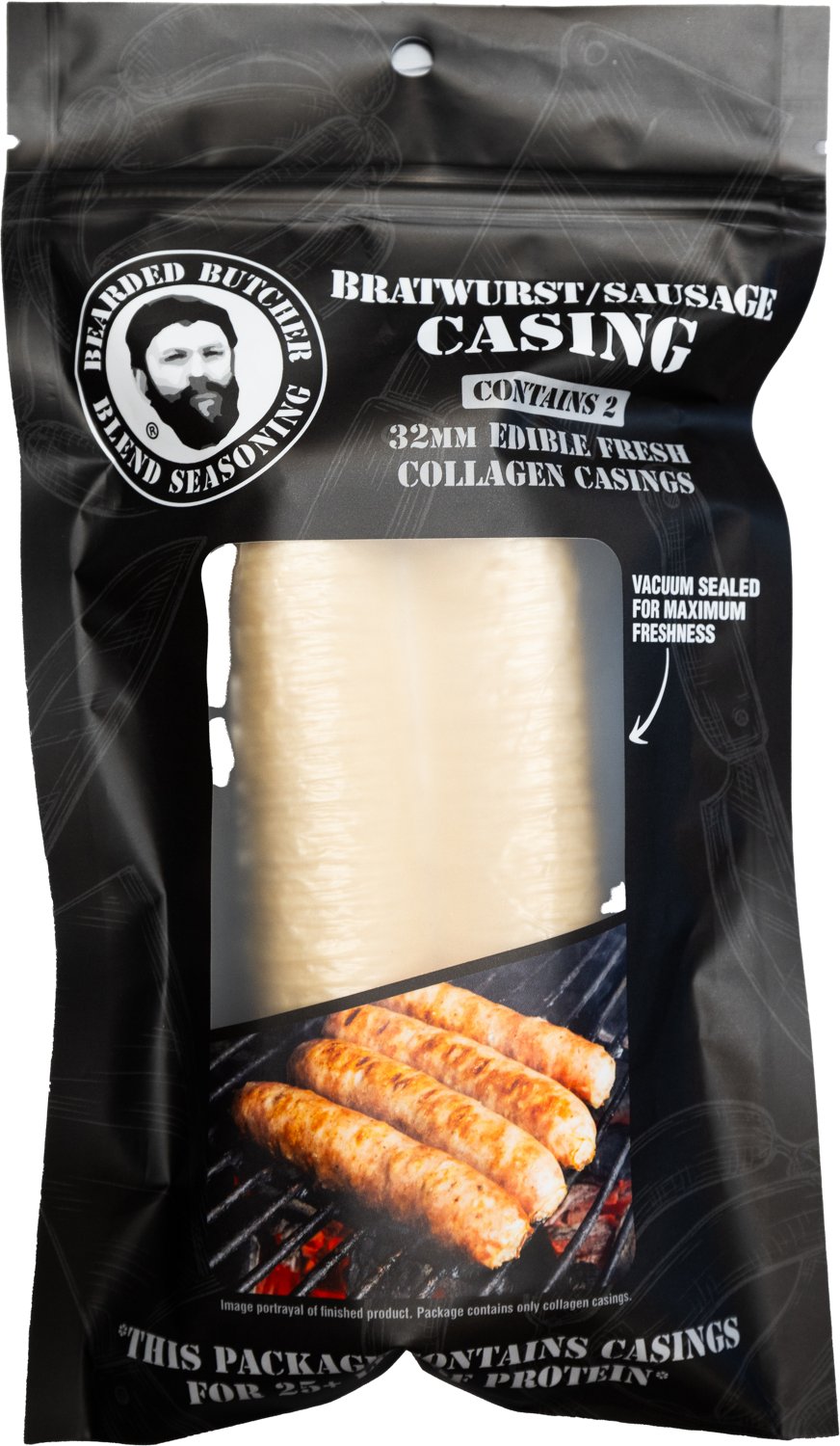 The Bearded Butchers 32 mm Collagen Breakfast Link Casings 2-Pack                                                                - view number 2