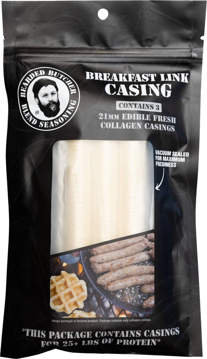 The Bearded Butchers 21 mm Collagen Breakfast Link Casings 3-Pack                                                                - view number 2