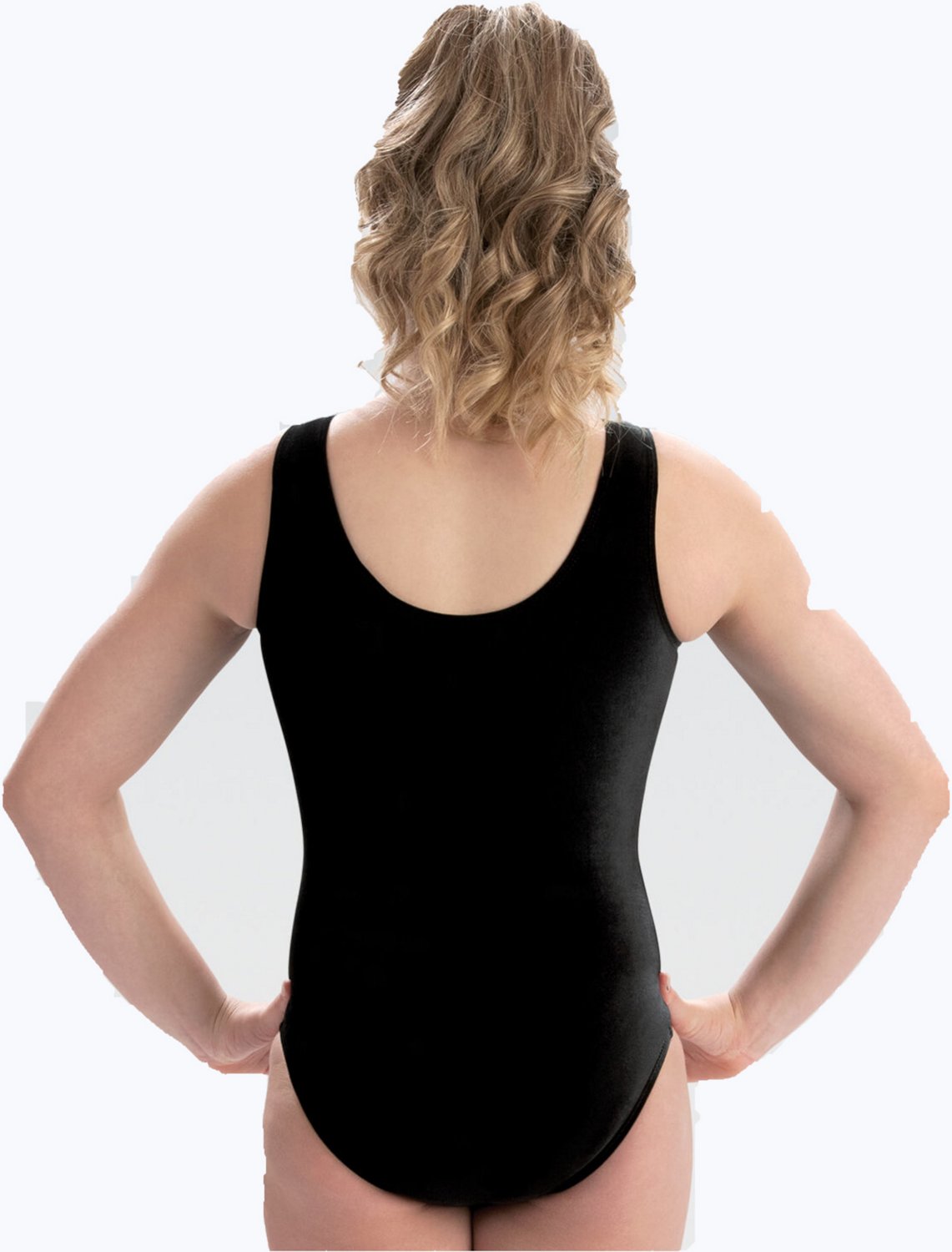 GK Elite Girl's Classic Velvet Tank Leotard - view number 2