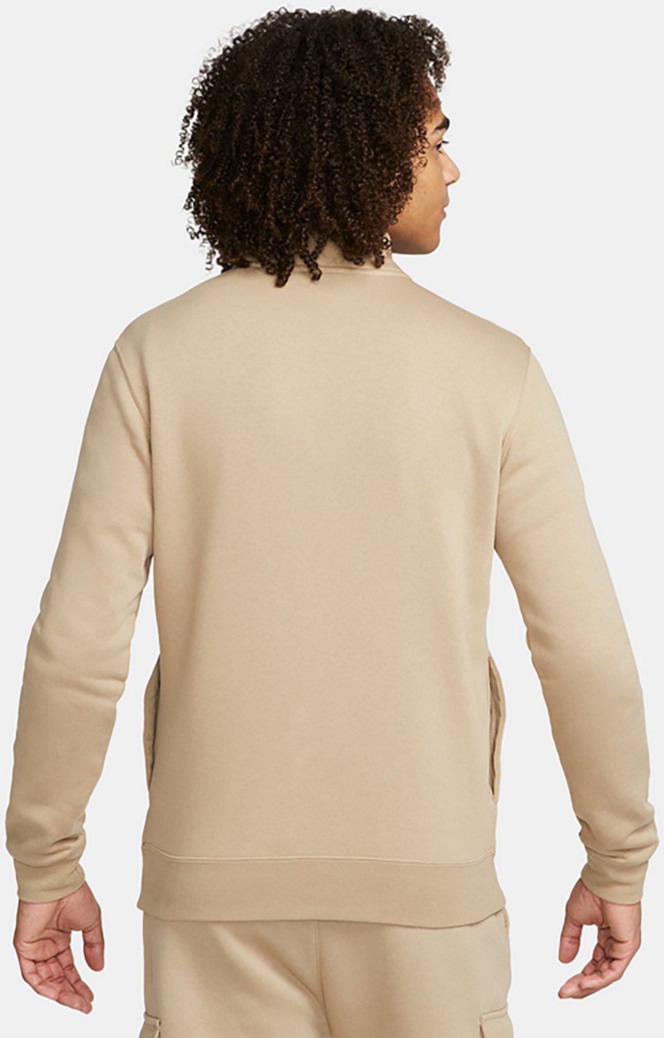 スウェット・トレーナー Nike NSW Club Brushed Back Half-Zip DD4732-716 Nike Men's Sportswear Club Brushed-Back 1/2 Zip Pullover