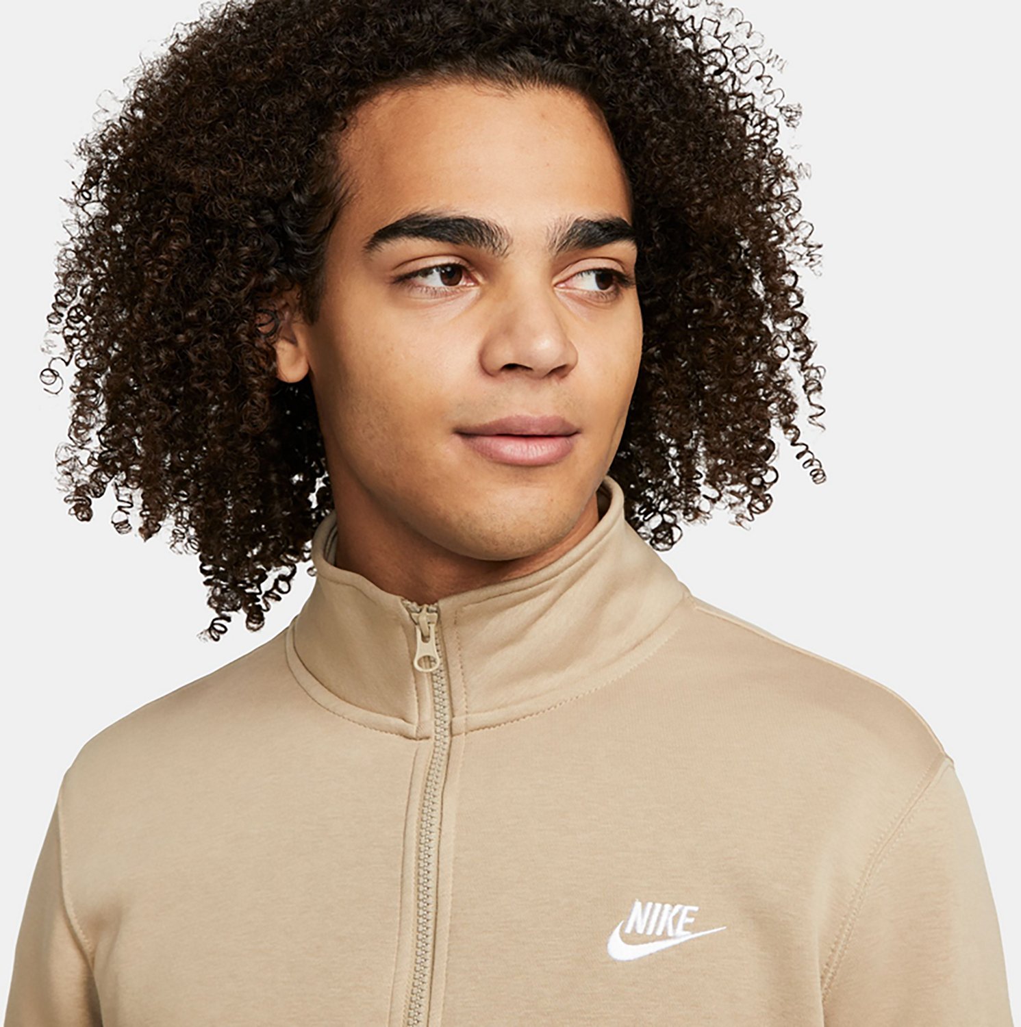 スウェット・トレーナー Nike NSW Club Brushed Back Half-Zip DD4732-716 Nike Sportswear Club Men's Brushed-Back 1/2-Zip Pullover