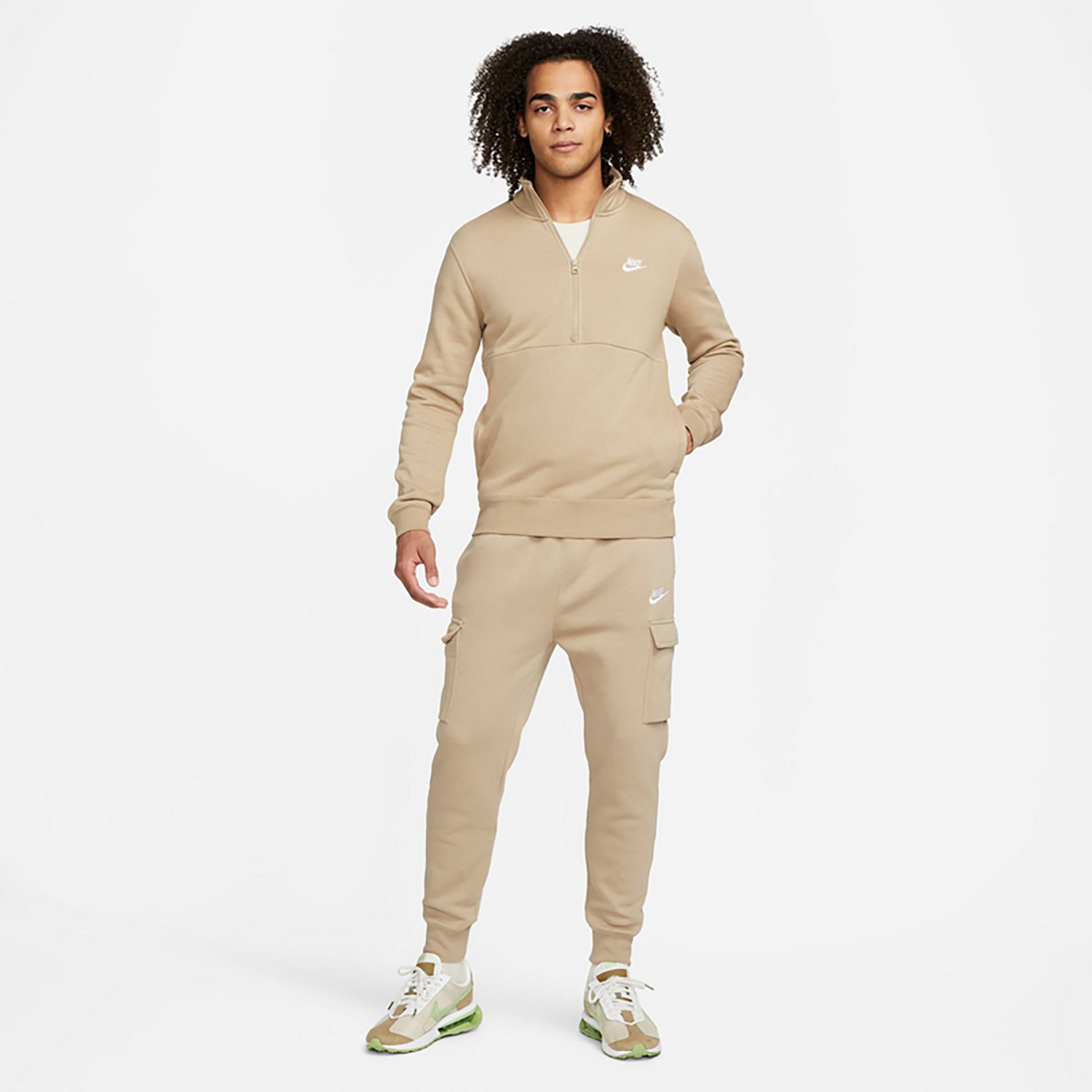 Nike Men's Sportswear Club Brushed-Back 1/2 Zip Pullover - view number 4
