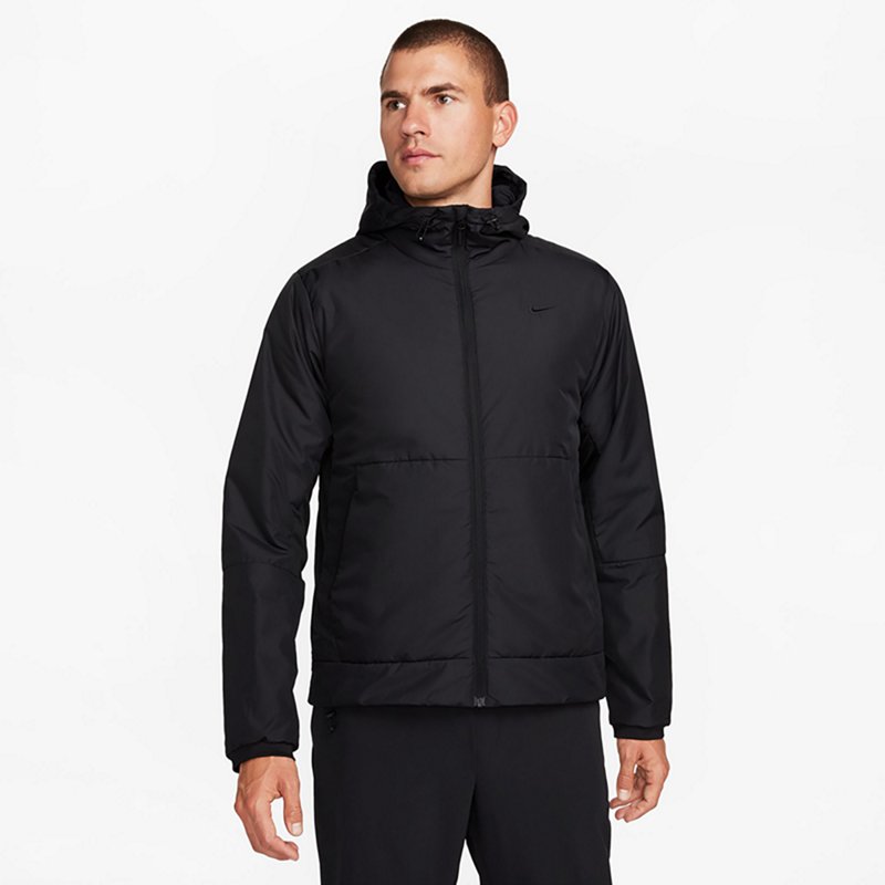 Nike Men's Unlimited Therma-FIT Versatile Jacket Black/Black, Large - Men's Athletic Fleece at Academy Sports