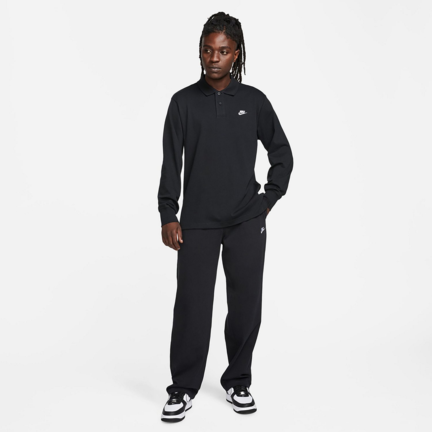 Nike Men's Nike Sportswear Club Knit Open-Hem Pants - view number 4