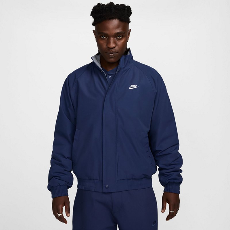 Nike Men's Club Futura Jacket Midnight Navy Blue/White, 2X-Large - Men's Athletic Fleece at Academy Sports