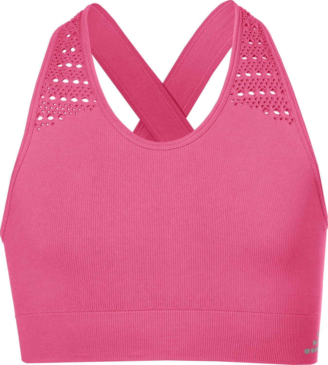 BCG Girls' SMLS Rib Crossover Low Support Sports Bra                                                                             - view number 1