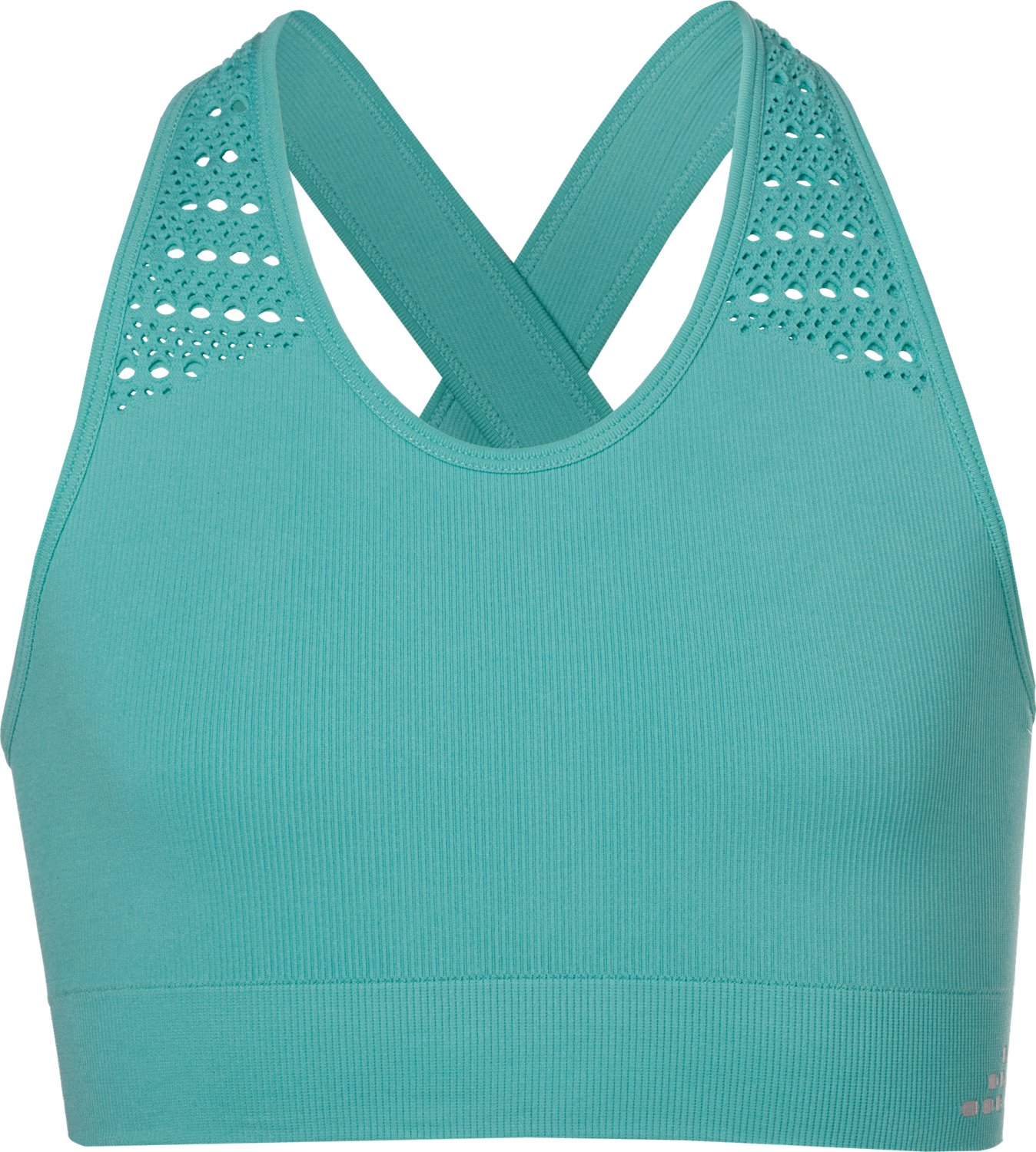 BCG Girls' SMLS Rib Crossover Low Support Sports Bra - view number 1