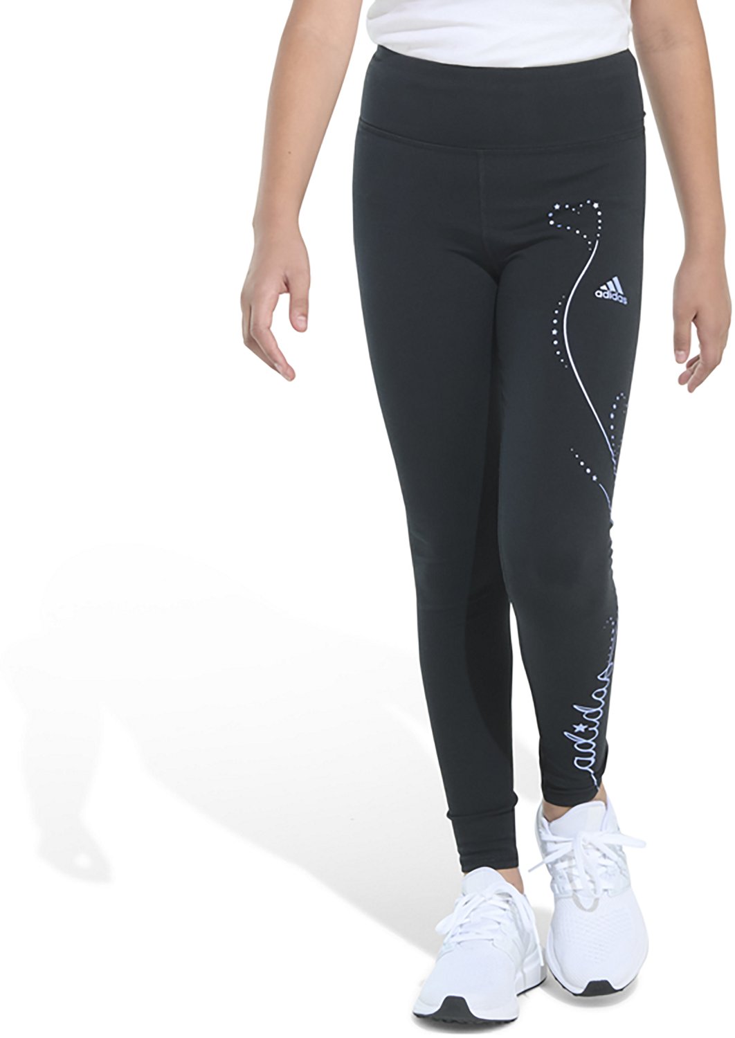 adidas Girls Glam Graphic Legging Free Shipping at Academy