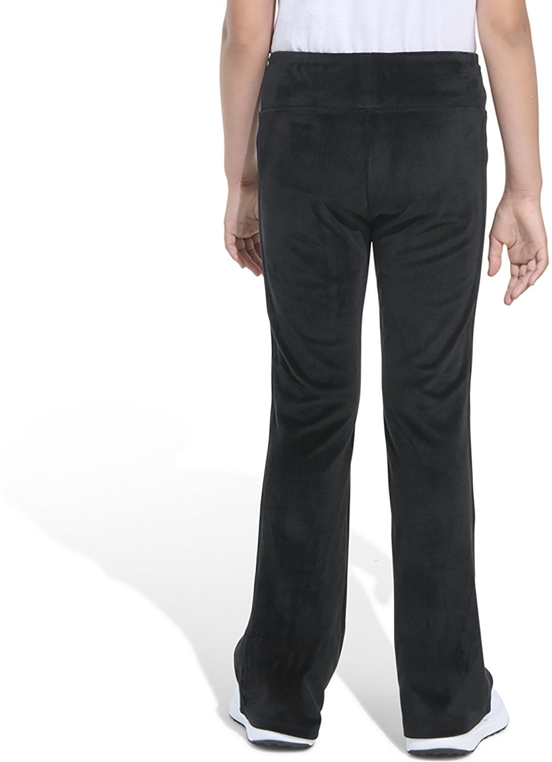 adidas Girls' Rib Velour Vented Flare Leg Pant - view number 2