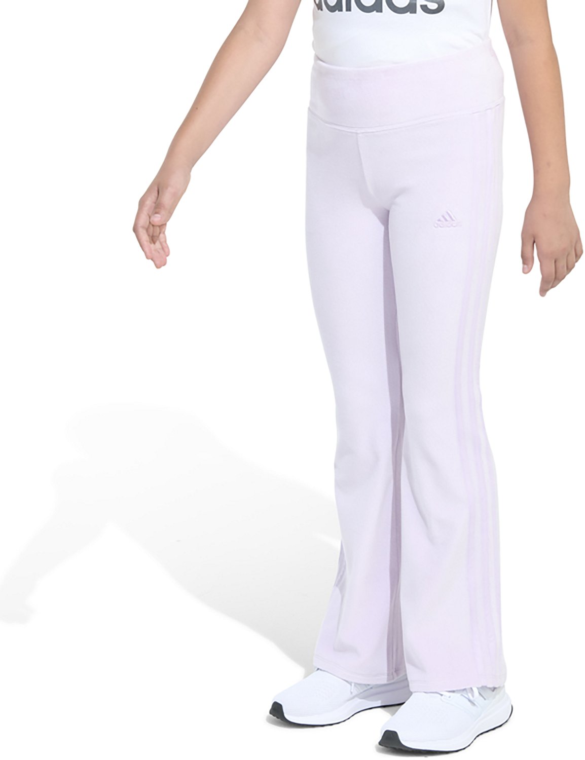 adidas Girls' Rib Velour Vented Flare Leg Pant - view number 3