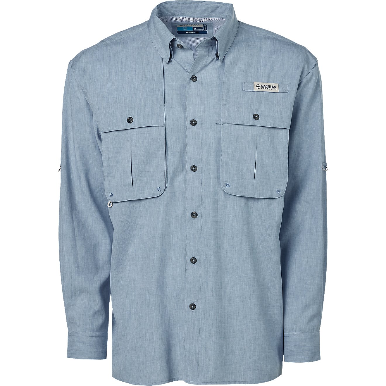 Magellan Outdoors Men's Aransas Pass Heather Long Sleeve Magellan Outdoors Men's Aransas Pass Heather Long Sleeve