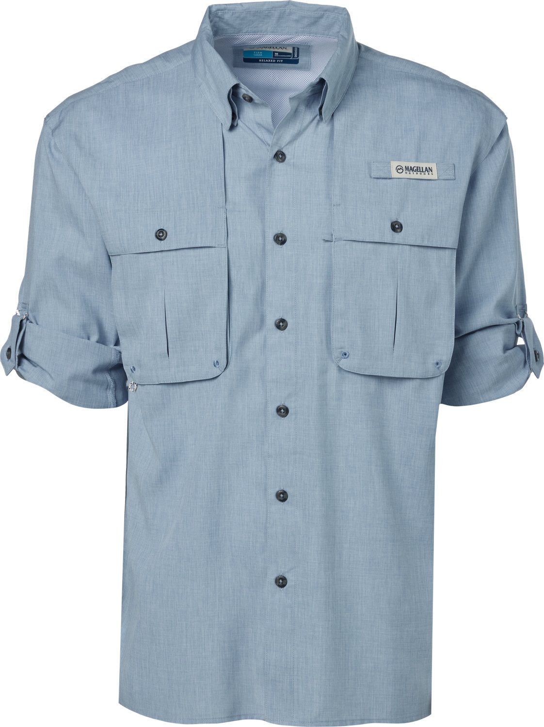 Magellan Outdoors Men's Aransas Pass Heather Long Sleeve Fishing Shirt - view number 3